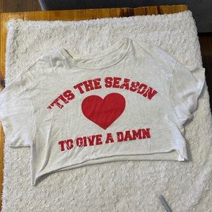 Valentine’s Day Loose High Crop Top NWT